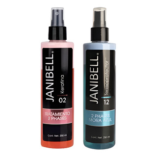 Kit Tratamiento 2 Phases Keratina Y Termoprotector Janibell Kit Tratamiento 2 Phases Keratina Y Termoprotector Janibell