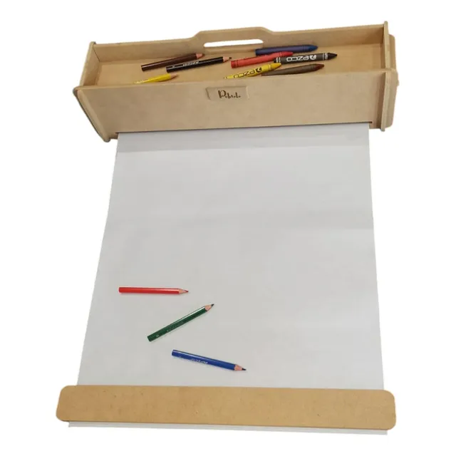 Portarrollo De Dibujo Infantil Portatil +crayones+pinturitas