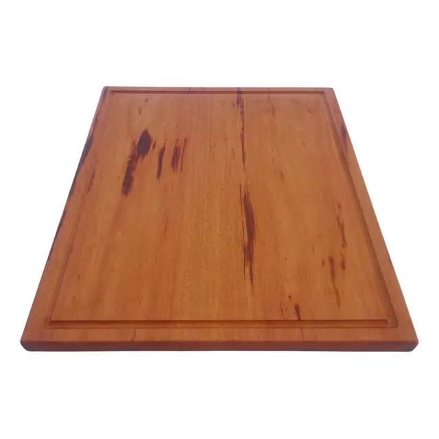 Tabua De Churrasco Carne Madeira Maciça Grande 60x50cm 