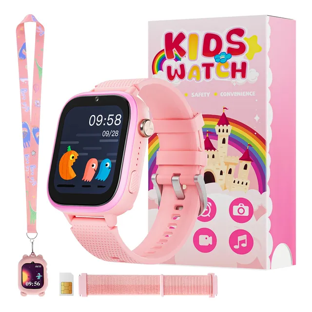 Okyuk 4g Niños Reloj, Reloj Inteligente Para Niños H6b9b