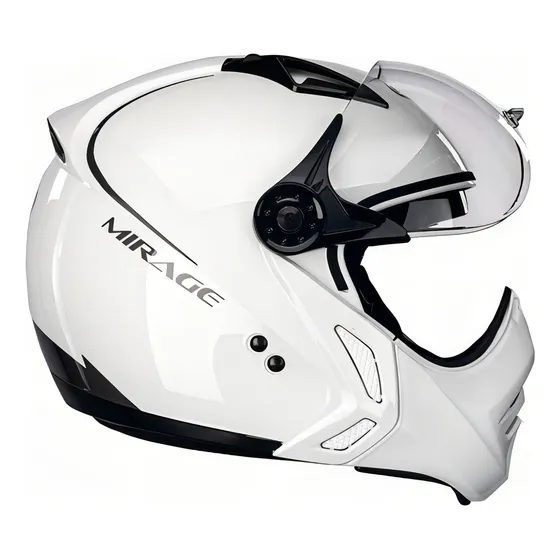 Capacete Moto Peels Mirage Classic Aberto Cor Branco com Grafite Tamanho do capacete 61