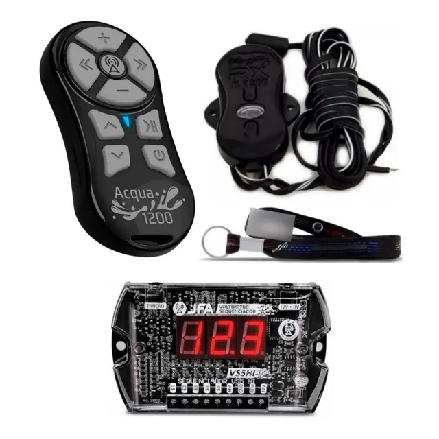 Combo Jfa - Controle Acgua K1200 Preto + Sequenciador Vs5hi