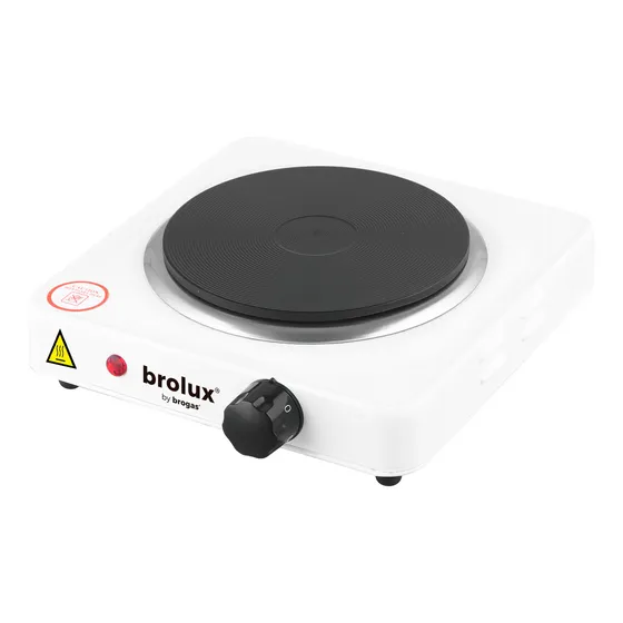 Anafe Eléctrico Brogas 1 Hornalla 1000 Watts Color Blanco 220v