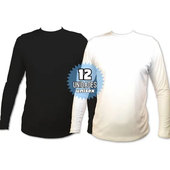 Sudadera Tela Muselina Manga Larga Sublimable Combo 12 Und.