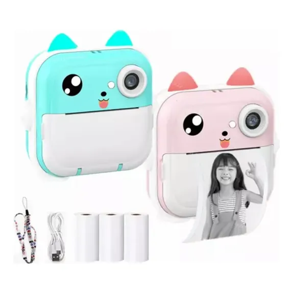 Camara Instantanea Niños Mini Impresora Portatil