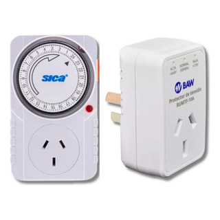 Combo Timer Programable Mas Protector De Tension Heladera Combo Timer Programable Mas Protector De Tension Heladera