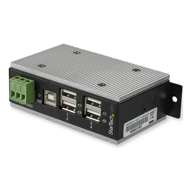 Startech 4-port Usb 2.0 Hub - Industrial Usb-a Hub De Metal