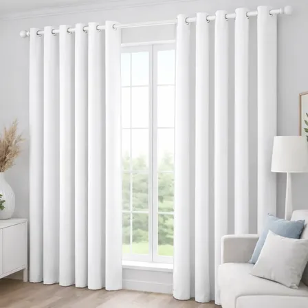 Cortina Grande Sala Quarto 300x250 Tecido Oxford 2 Folhas