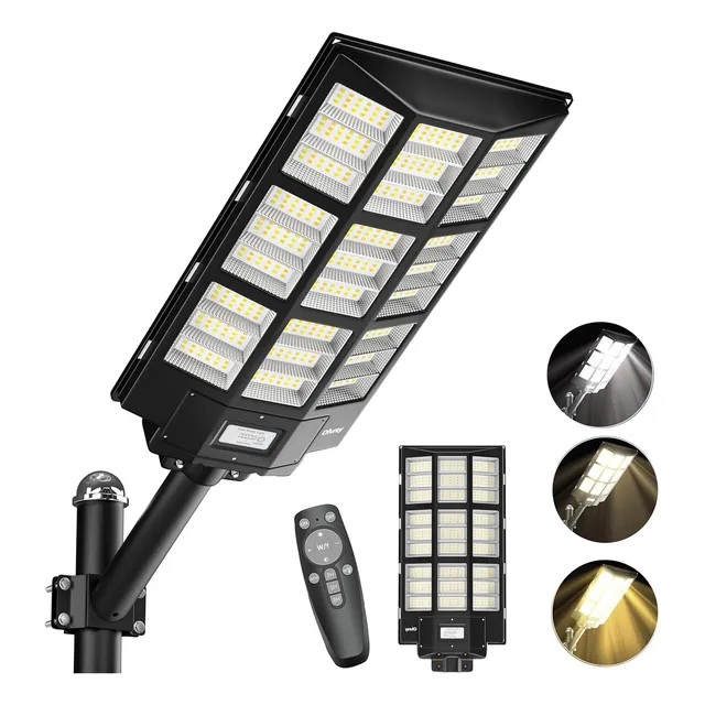 Luz Solar Calle Para Exterior Regulable Lm Estacionamiento