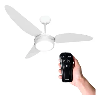 Ventilador De Teto Resistente A Maresia Branco/branco Led 3000k Maris + Controle Remoto Bt-600 Preto Beltempo Ventilador De Teto Resistente A Maresia Branco/branco Led 3000k Maris + Controle Remoto Bt-600 Preto Beltempo