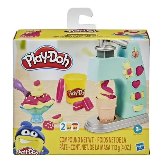 Play Doh Mini Fábrica De Helados Hasbro Color Celeste