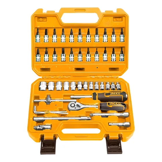 Set Juego Dados Y Chicharra Industrial 46 Piezas 1/4 Ingco