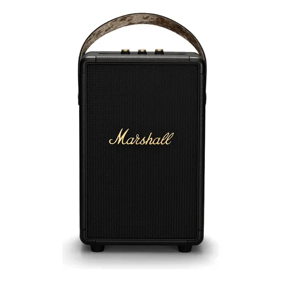 Parlante Bluetooth Marshall Tufton Color Black And Brass Color Negro