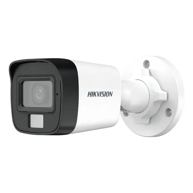 Cámara De Seguridad Hikvision Bullet 3k 5mp Nocturna Audio Microfono Incorporado Exterior Ip67 Ds-2ce16k0t-lpfs