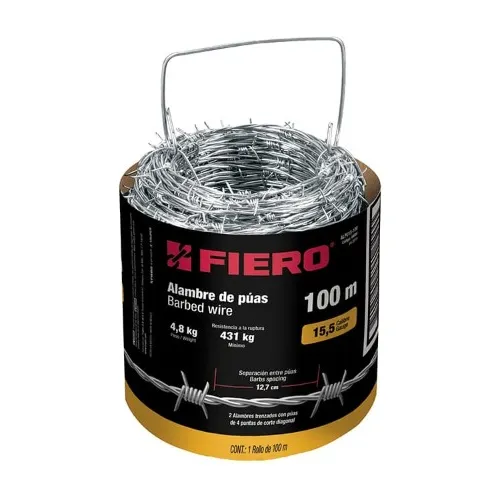 Alambre De Pua Rollo 100 Metros Truper / Fiero Alpu-15-100