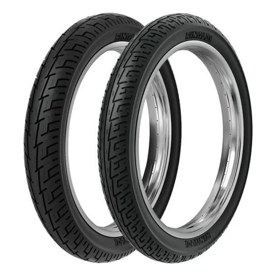 Par Pneu Cg 125 150 Titan 90/90-18 + 275-18 Bs32 Rinaldi