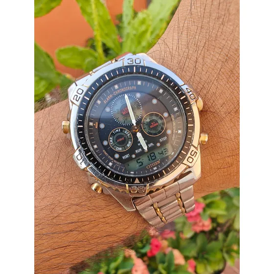 Reloj Citizen Vintage Ana Digi Robot Face C410 Funciona Bien
