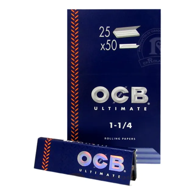 Rolling Paper Ocb 1.1/4 50 Hojas Caja Hecho France Chacao