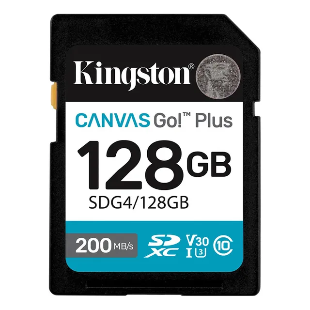 Memoria Sd Kingston 128 Gb Canvas Go Plus Sdg4/128gb 200mb/s