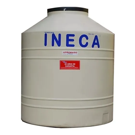 Tanque de agua Ineca Domiciliario Tricapa vertical polietileno 4000L beige de 2.28 m x 1.72 m