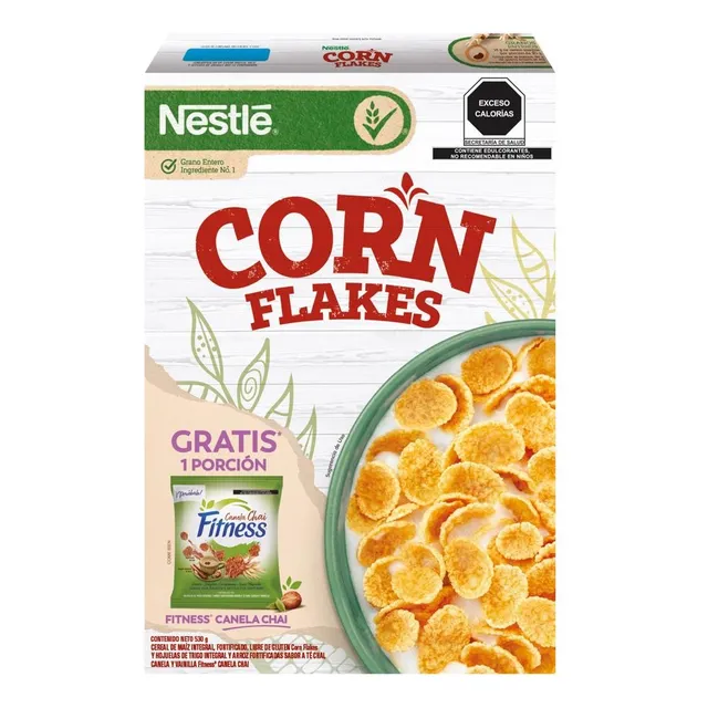 2 Pzs Nestle Cereal De Maíz Integra Sin Gluten Corn Flakes 5