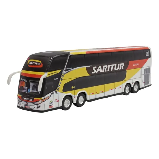 Miniatura Ônibus Empresa Saritur G7 Dd 4 Eixos Lançamento.