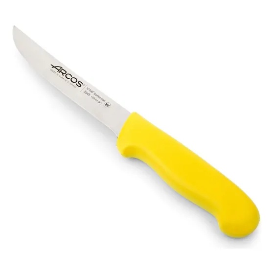 Cuchillo Carnicero Arcos Deshuesador Profesional 16cm Color Amarillo