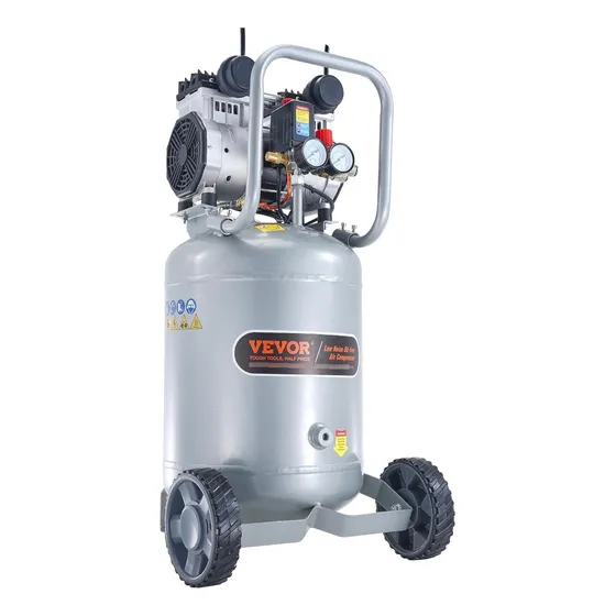 Vevor Compresor De Aire 13 Gal Sin Aceite De 2hp 90psi 66db