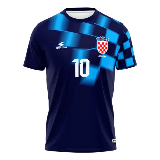 Camisa Croacia Azul Modric 10