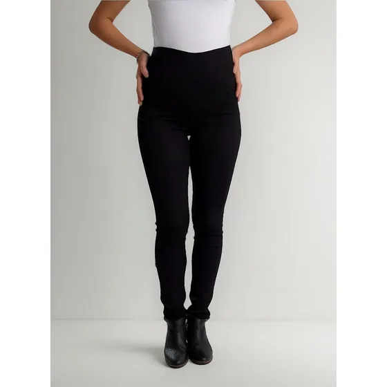 Pantalón De Gabardina Negro Para Embarazada- Victoria Candel