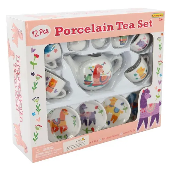 Juego De Té De Porcelana Unicornio Y Llamita
