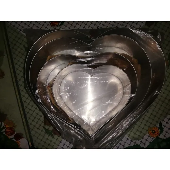 Juego De Torteras En Forma Corazon
