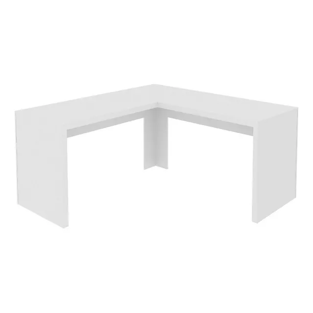Escritorio Tecno Mobili ME4116 mdp de 157.3cm x 74.5cm x 60cm x 157.3cm blanco BP