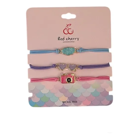 Pulseras De Amistad Bff 3 Best Friend Forever Cámara Nube Gafas 13 Cm 13 Cm