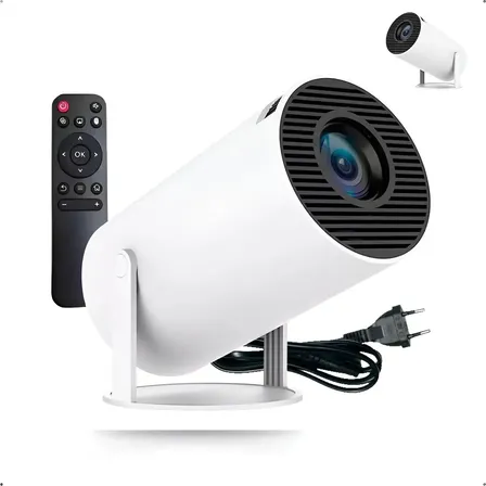 Mini Projetor Portátil Hy300 Suporta 4k Hd Bluetooth Android Branco