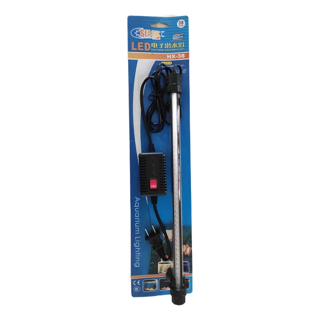 Lampara Led Sumergible De 38cm Para Acuarios. 9 Combinacion