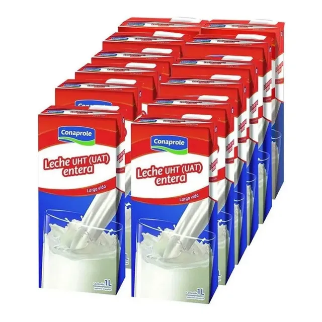 Leche Entera Larga Vida Conaprole 1l X12