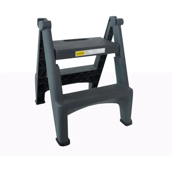 Escalera 2 Peldaños Plastico Abs, Resistente Para 100kg