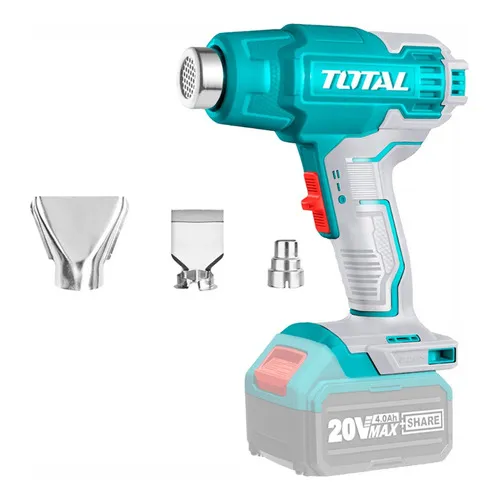 Pistola De Calor Inalámbrica Total 20v 300/550° - A Batería Color Turquesa