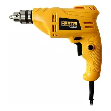 Furadeira Elétrica De Impacto 350w 10mm Dw-203 Mestri Amarelo 220v 60 Hz