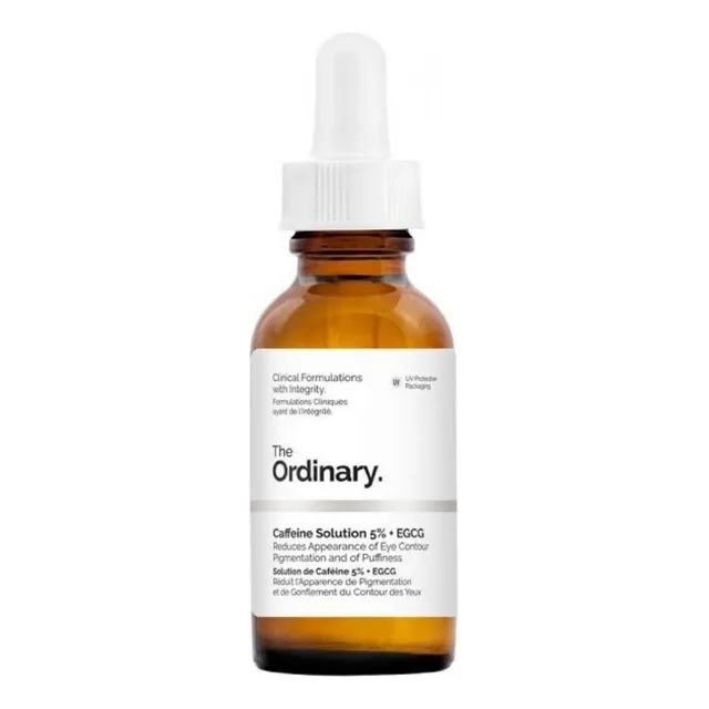 Sérum Caffeine Solution 5% + EGCG The Ordinary Eye Serum día/noche para todo tipo de piel de 30mL 30+ años