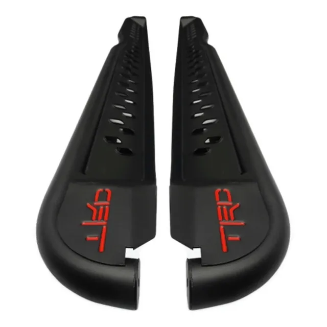 Estribos Trd Aluminio Toyota Hilux Revo 2016+ Negro Y Rojo