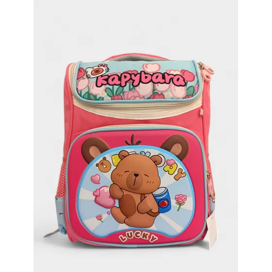 Mochila Capibara Kawaii Para Niñas Estilo Koreano Tamaño A4