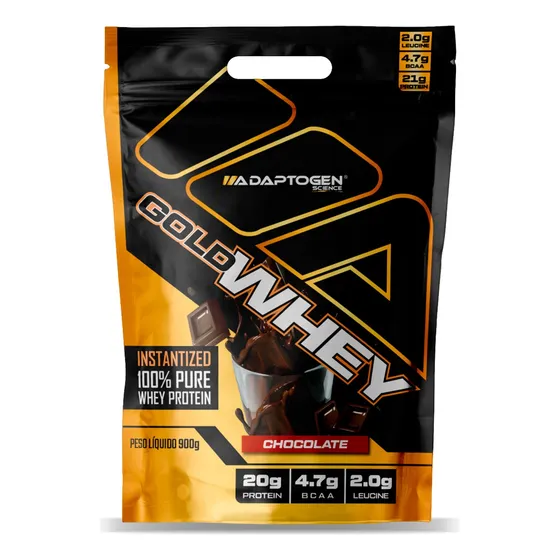 100% Gold Whey Refil Concentrado 900g - Adaptogen Science