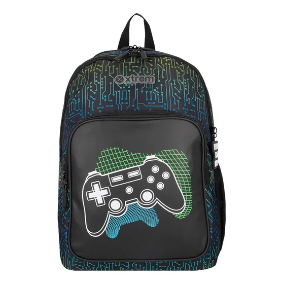 Mochila Xtrem Hopper Negra Gamer Color Negro