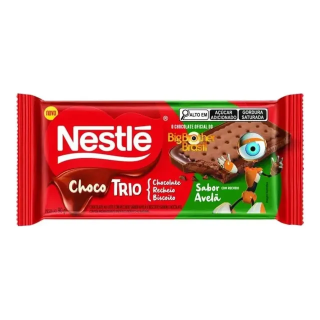 Chocolate Nestle Choco Trio Kit 12 Pacotes De 90g 4 Sabores