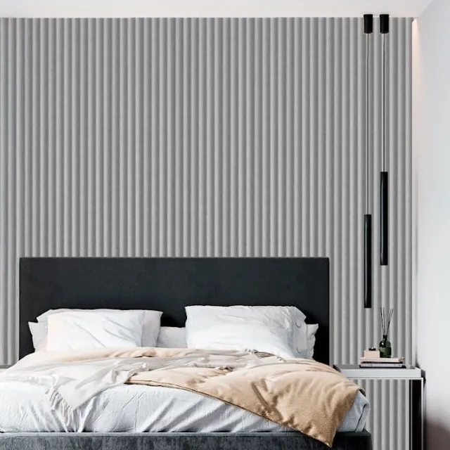 Wall Panel Concave Grueso Color Lino Manto_decorplas Color Lino Manto