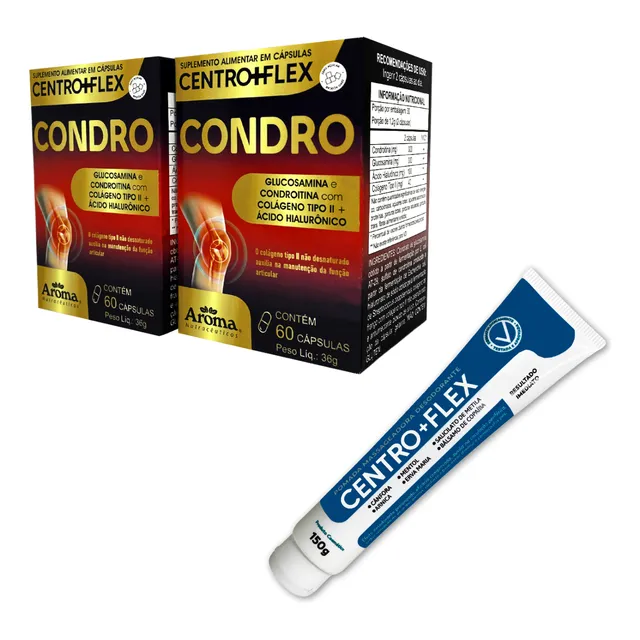 Kit 2x Colágeno T2 Importado Glucosamine - 120caps + Brinde
