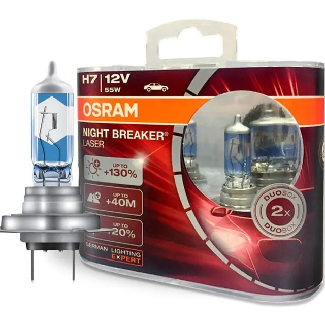 Lampara Osram H7 Night Breaker Laser X2 Unidades - Nolin