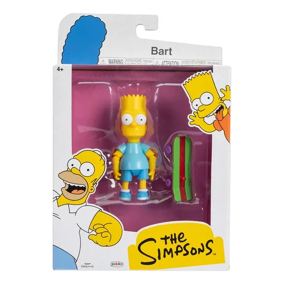 Os Simpsons, Boneco Bart De 8cm Com Skate - Sunny